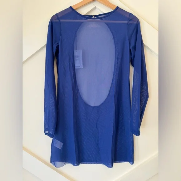 New Bond-eye Gisele Mini Dress Midnight Mesh Size M/L NWT - Picture 2 of 7